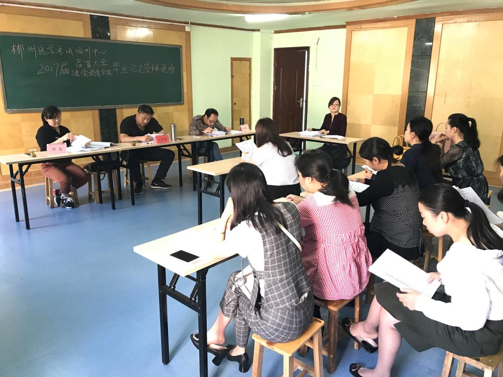 函授站论文答辩指导现场
